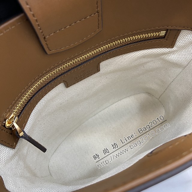 Gucci專櫃古馳2025春夏系列最新款檔案桶包手提單肩斜挎女包 jh2613型號：833665